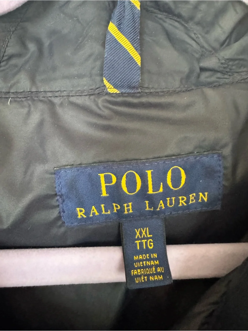 Polo Ralph Lauren Packable Down Puffer Jacket Navy Blue XXL Lightweight